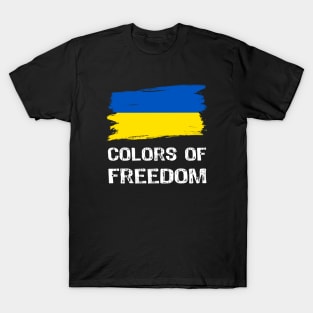 Colors of Freedom - Ukrainian Patriotic T-Shirt